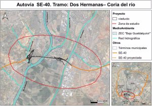 El puente de la SE-40 (Sevilla) recibe aprobación para su declaración de impacto ambiental sin pilares sobre el río.