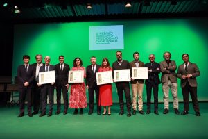 Ganadores de los III premios de Periodismo Manuel Chaves Nogales: Agustín Rivera, María Carou, Mavi Doñate y Álvaro García