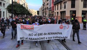 La plantilla de Aernnova Sevilla acepta la propuesta final de la mesa de negociación después del anuncio de cierre.